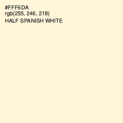 #FFF6DA - Half Spanish White Color Image